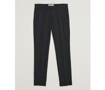 Slim Fit Baumwoll Chinohose Black