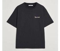 Savaca Printed Rundhals Tshirt Black