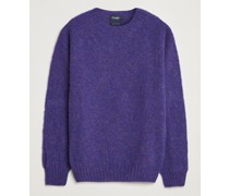 Brushed Shetland Crew Purple