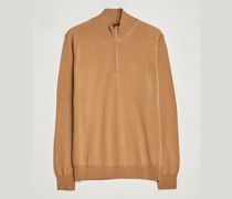 Kian Quarter Zip Merino Pullover Chipmunk