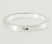 Ribbon Brushed Ring Sterling Silver 3g