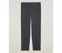 Relaxed Terry Woll Trousers Dark Grey Melange