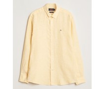 Douglas Leinen Button Down Shirt Yellow