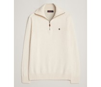 Newton Half Zip Off White