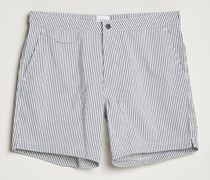 Striped Tailored Swimshorts Navy/White