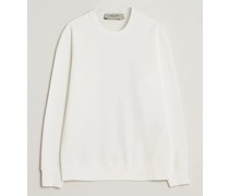 Deluxe Brand Distressed Jersey Sweatshirt Vintage White