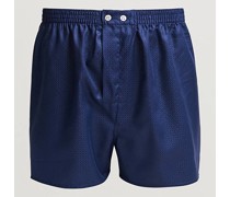 Classic Fit Woven Baumwoll Boxer Shorts Navy