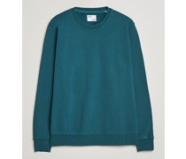 Classic Organic Rundhalspullover Ocean Green