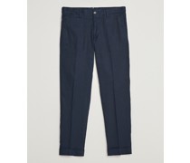 Grant Stretch Baumwoll/Leinen Hose Navy