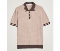 Cable Stricked Contrast Polo