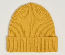 LambsWoll/Caregora Beanie Mustard