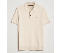 Harold Baumwoll/Leinen Summer Polo Off White
