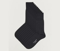 10-Pack Airport Socks Anthracite Melange