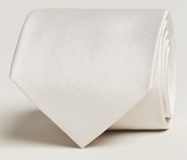 Plain Classic Krawatte 8 cm White
