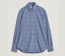 Soft Buttondown Flanellhemd Dark Blue