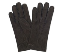 Arthur Woll Lined Suede Handschuh Black