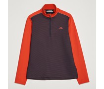 Terry Mid Layer Half Zip Fiery Red