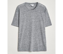 Leinen Tshirt Mid Grey Melange