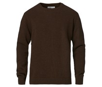 Classic Merino Woll Rundhalsausschnitt Coffee Brown