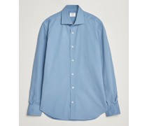 Soft Twill Baumwollhemd Light Blue