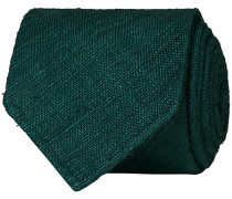Tussah Silk Handrolled 8 cm Krawatte Green