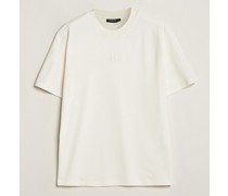 Adnan Logo Stehkragen T-Shirt Cloud White