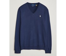 Woll Stricked V-Neck Sweater Refined Navy