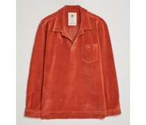Longsleeve Velour Hemd Burnt