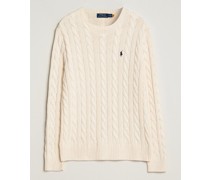 Baumwoll Cable Pullover Andover Cream