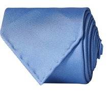 Handrolled Woven Silk 8 cm Krawatte Blue