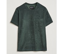 Fons Baumwoll Blend Terry Pocket Tshirt Greenish