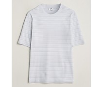 Striped Rib T-Shirt Mist Blue/White