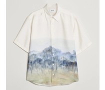 Quinsy Printed Kurzarm Shirt White Multi