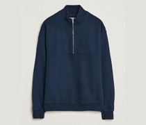 Classic Organic Half-Zip Navy Blue