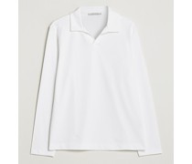 Branford Longsleeve Jersey Polo Off White