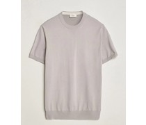 Extrafine Baumwoll Knit T-Shirt Taupe