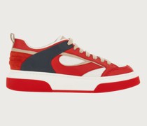 Sneaker mit Formeinsätzen Flamm/Optisch Weiß