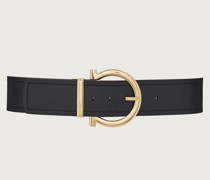 Wide Gancini fixed belt
