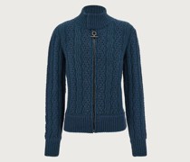 Blouson im Jacquard Strick