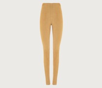 Leggins aus Stretch Veloursleder