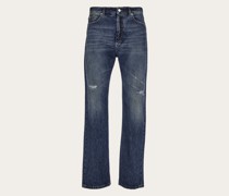 5 Pocket Hose mit Used Effekt Jeans