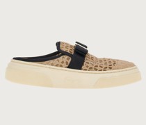 Sneaker Mule mit Vara Schleife Beige
