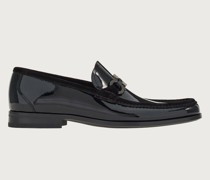 Loafer mit Gancini Ornament Schwarz/
