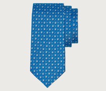 Seidenkrawatte mit Pinguin Print Helle