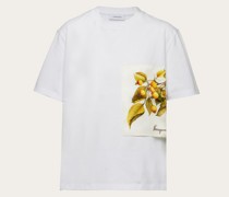 Kurzärmliges Tshirt mit Botanik Print