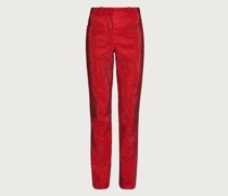 Fünf Taschen Hose mit Kristallen