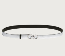 Reversible and adjustable Gancini belt