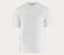 Tshirt mit Streifendetail Weiß/