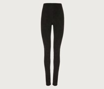 Leggins aus Stretch Veloursleder