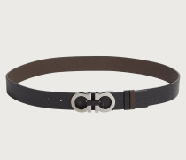 Reversible and adjustable Gancini belt